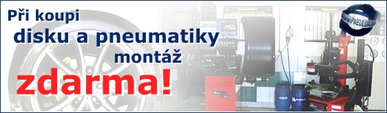 Při koupi disku a pneu montáž zdarma